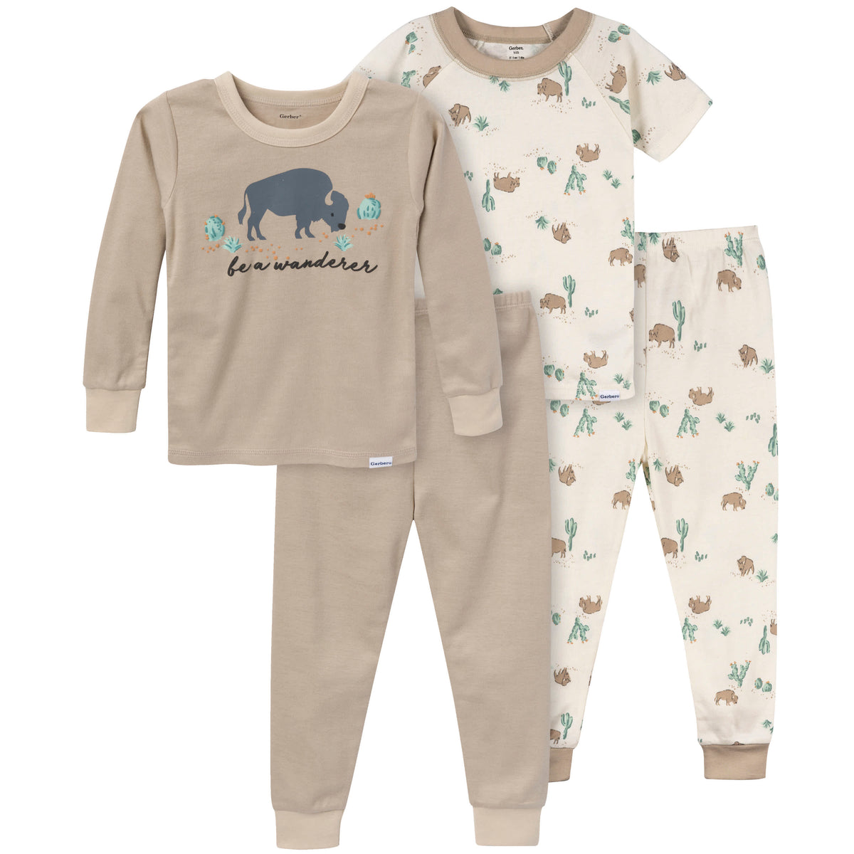 4-Piece Infant & Toddler Boys Buffalo Pajamas Set