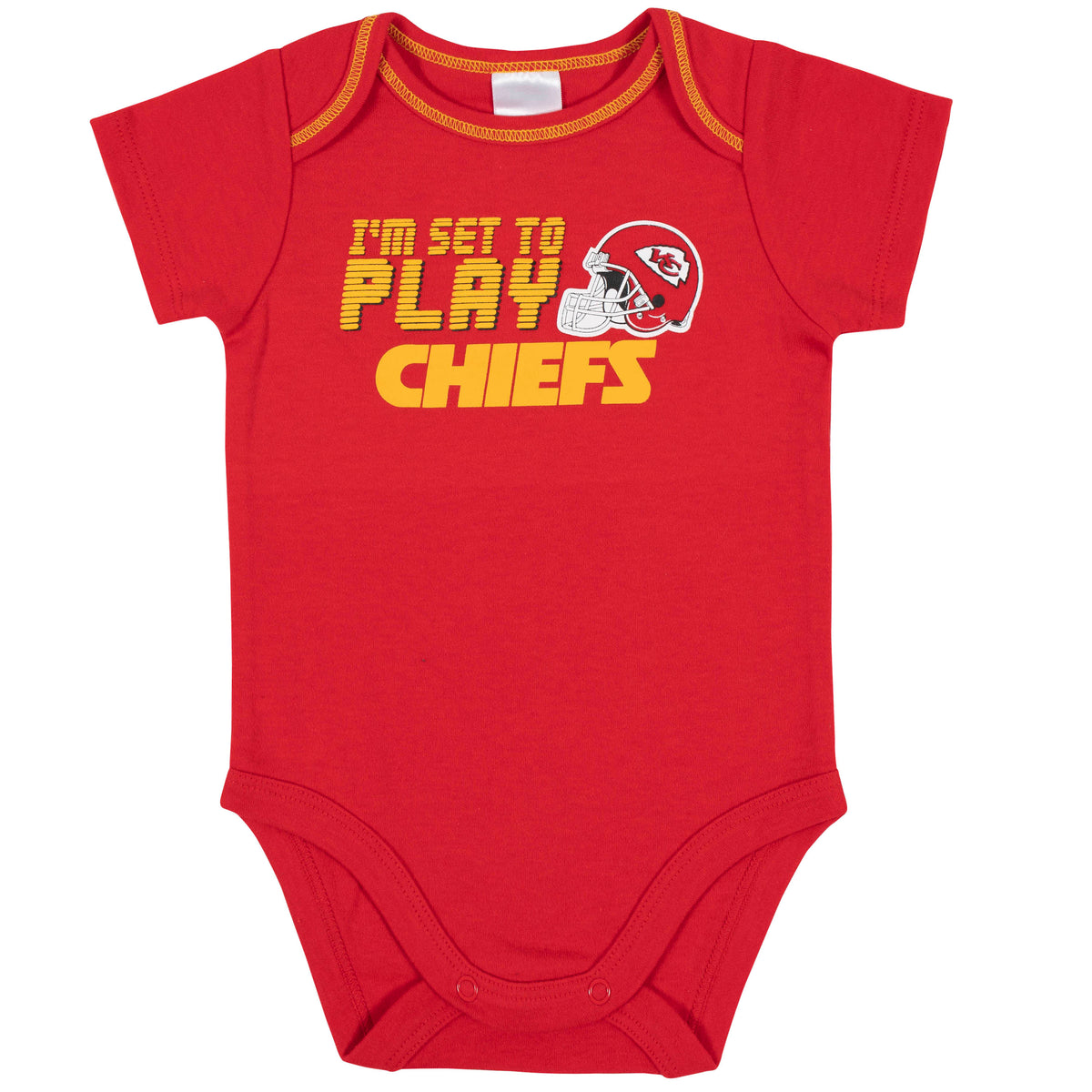 3-Piece Baby Boys Chiefs Bodysuit, Sleep 'N Play, and Cap Set, view 2