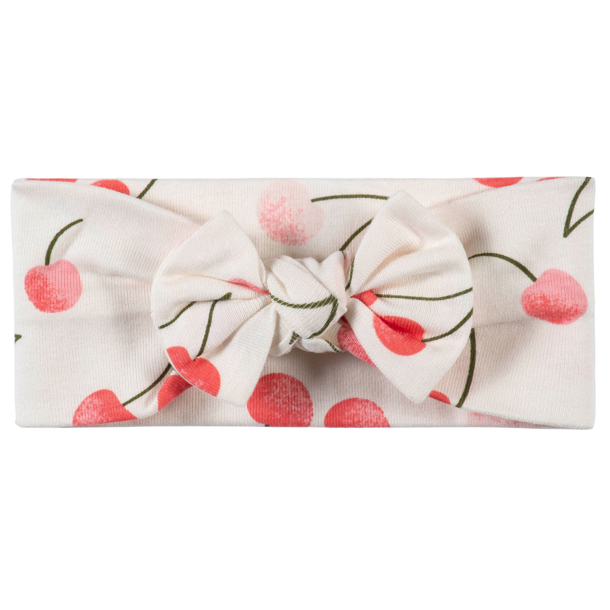 3-Piece Baby & Toddler Girls Cherry Kisses Dress, Diaper Cover & Headband Set, view 5