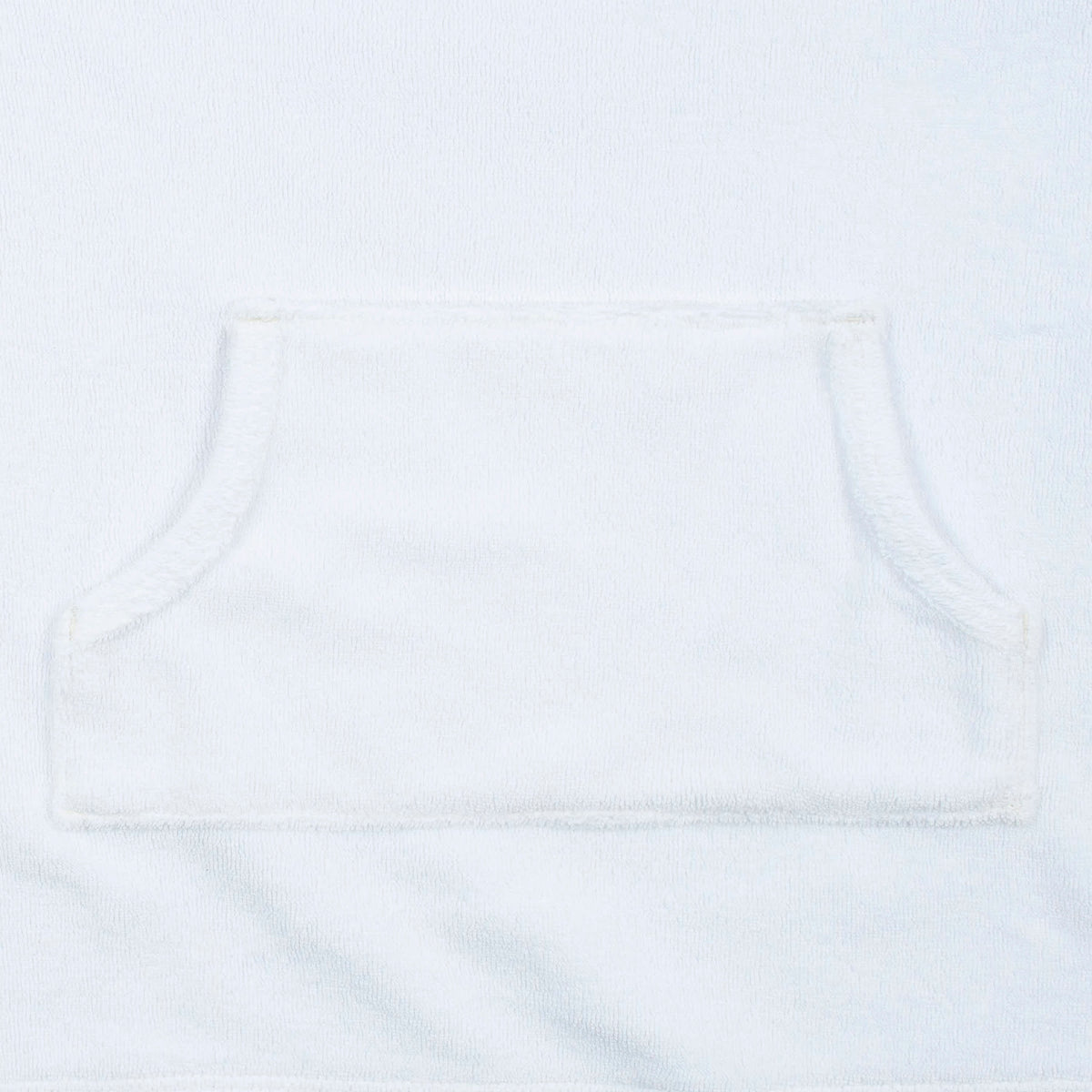 Baby & Toddler Girls White Hooded Kangaroo Pocket Terry Coverup, view 6