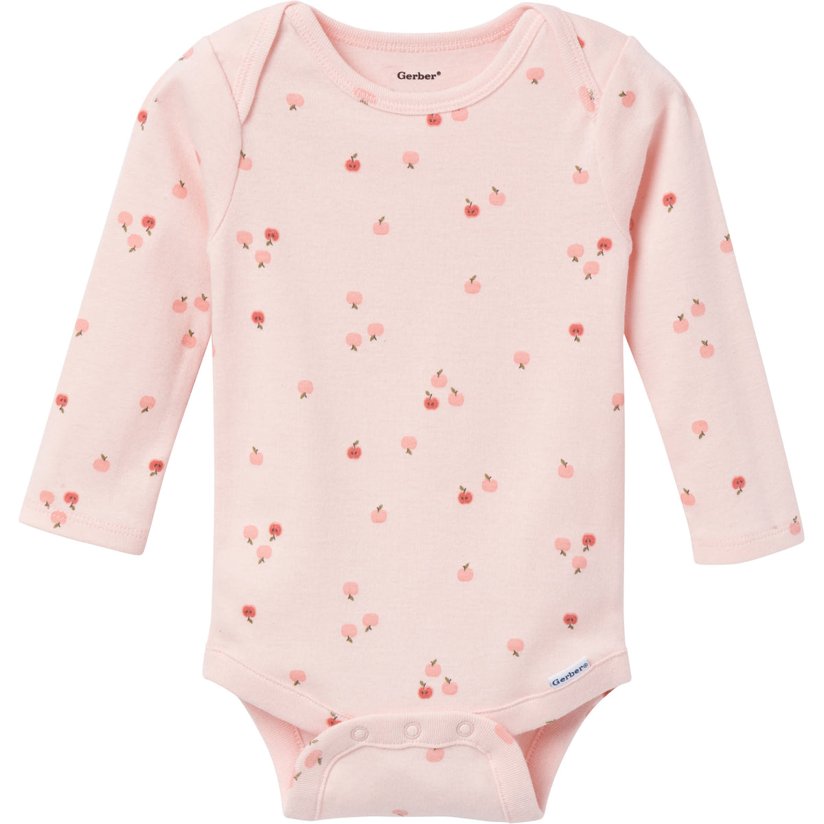 6-Pack Baby Girls Red Onesies Bodysuits, view 4