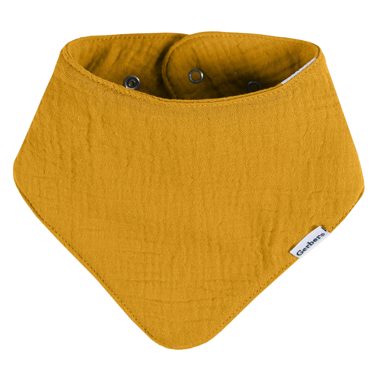 10-Pack Baby Neutral Multi Browns Muslin Bandana Bib, view 2