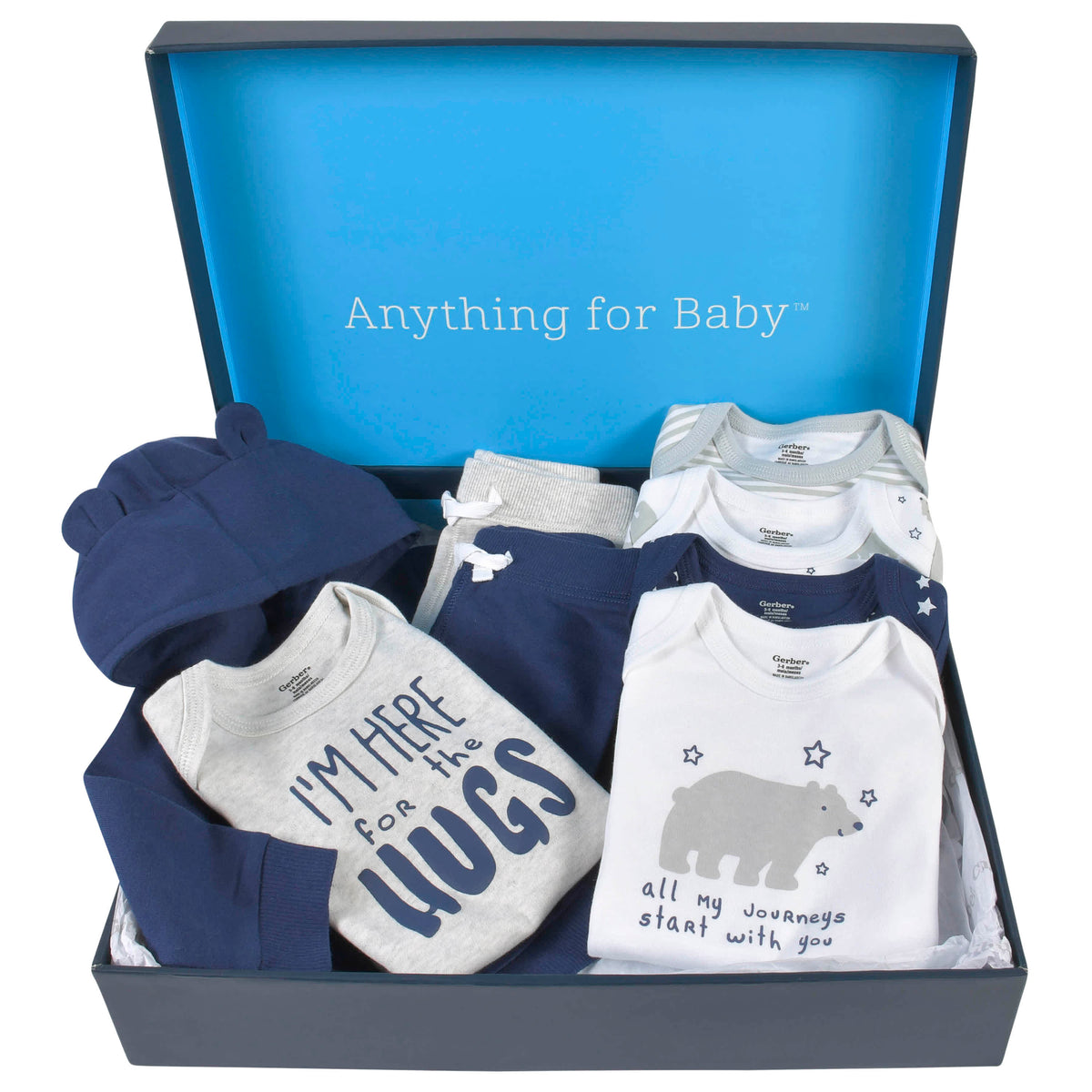 8-Piece Baby Boys Blue Playwear Gift Set