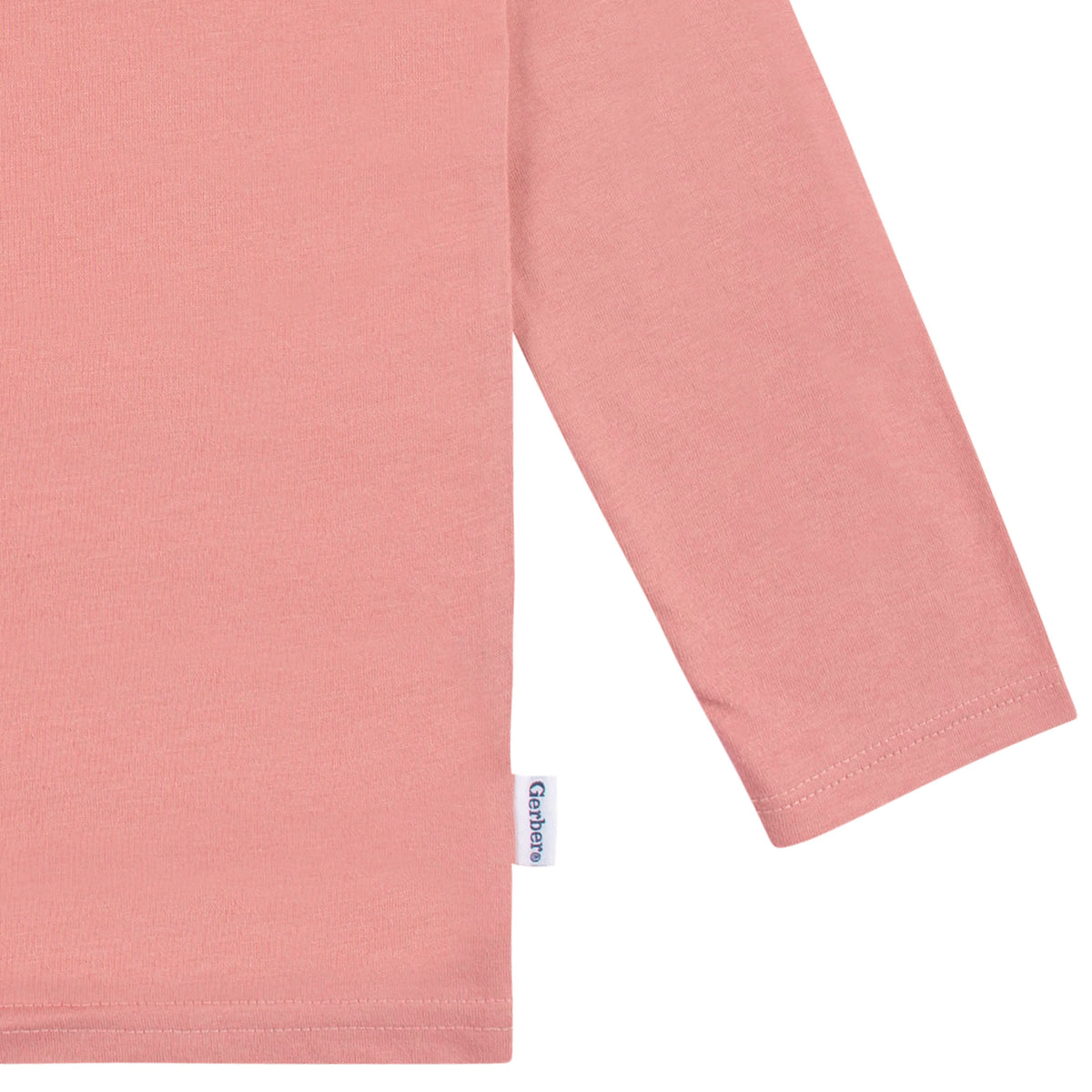 5-Pack Baby & Toddler Mauve Pink Premium Long Sleeve T-Shirts, view 4