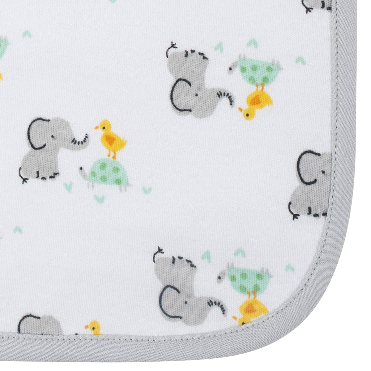 4-Pack Baby Neutral Baby Animals Terry Burp Cloths, view 3