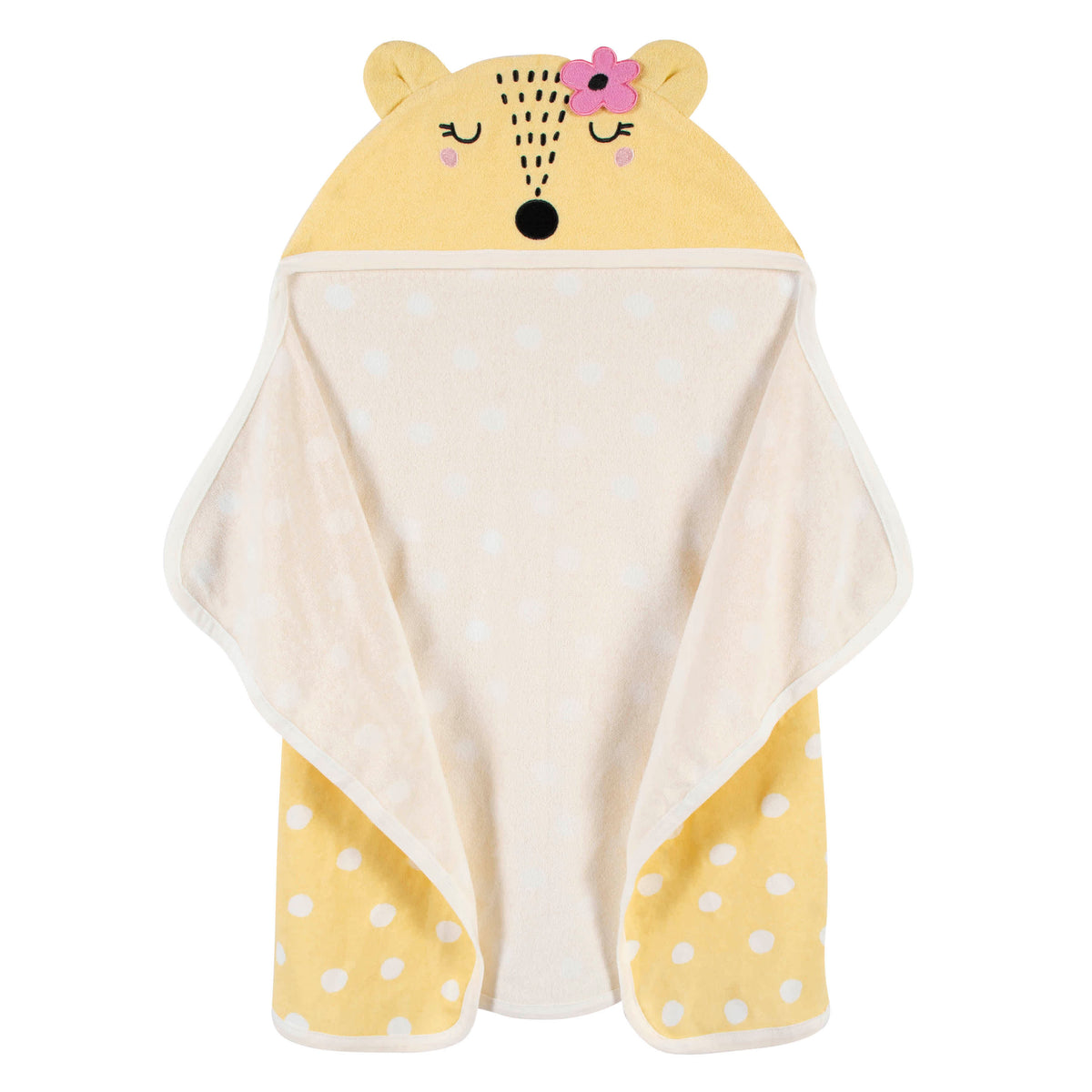 Baby Girls Fox Bath Wrap, view 2