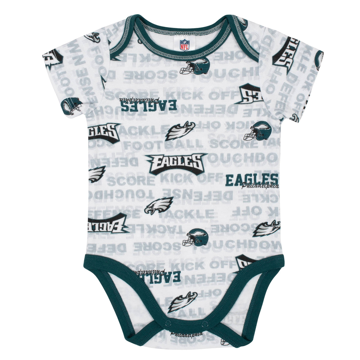 Baby Boys 3-Piece Philadelphia Eagles Bodysuit, Cap, and Bib Set, view 2