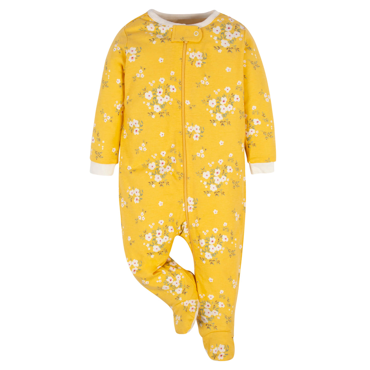 4-Pack Baby Girls Golden Floral Sleep 'N Plays, view 11