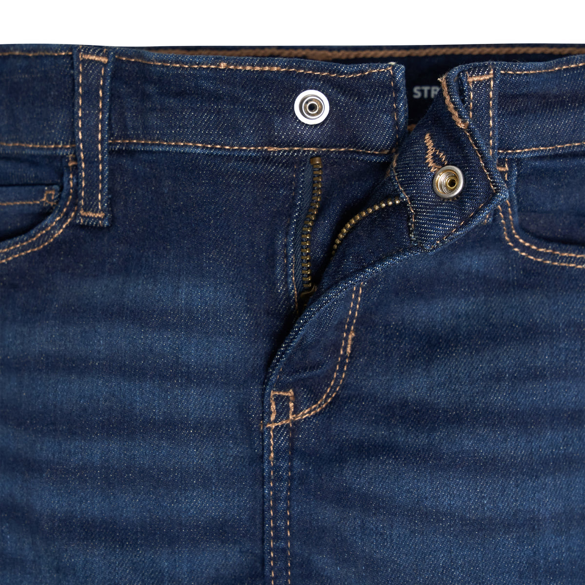 Infant and Toddler Neutral Dark Blue Jeggings, view 3