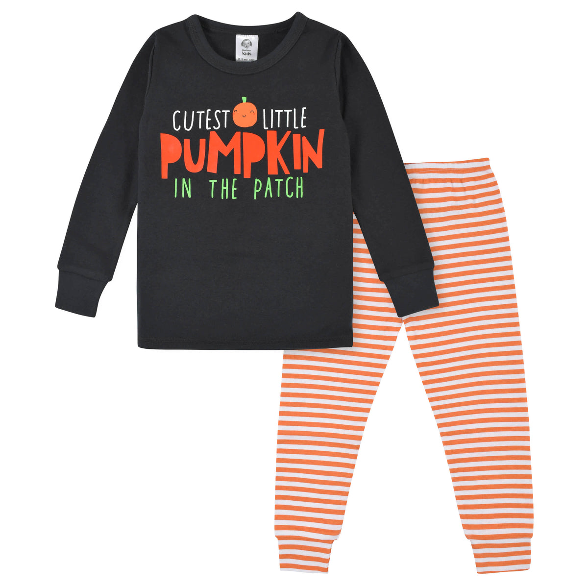 2-Piece Infant & Toddler Pumpkin Snug Fit Cotton Pajamas