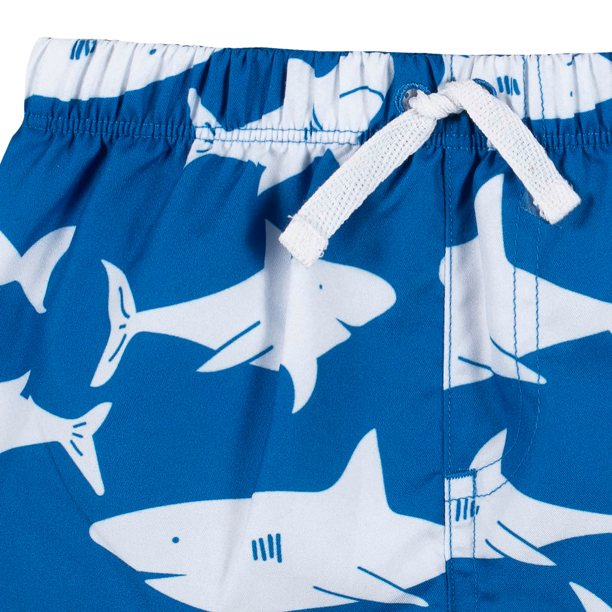 2-Piece Baby & Toddler Boys Shark Zone Rash Guard & Swim Trunks Set, view 3