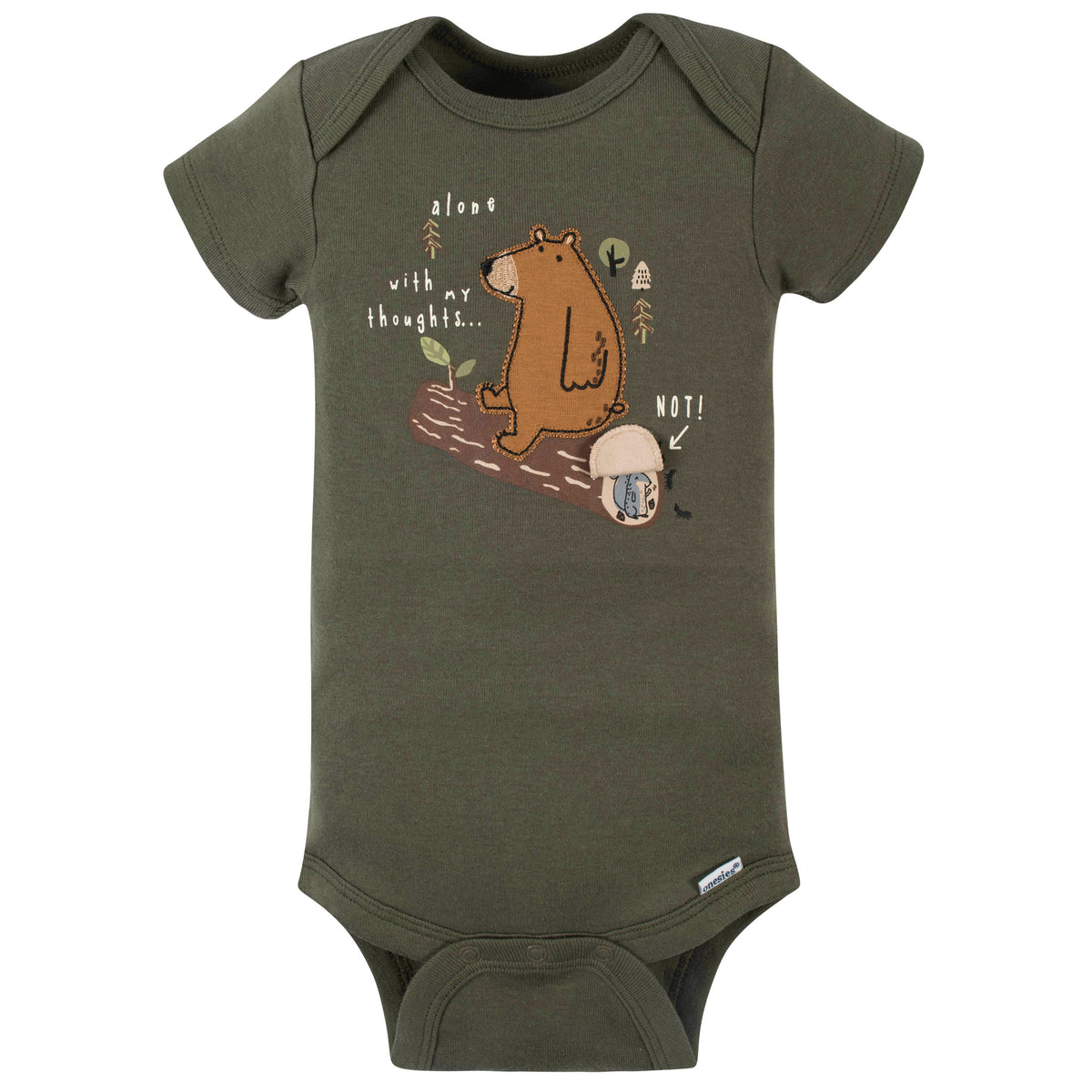 4-Pack Baby Boys Bear Short Sleeve Onesies Bodysuits, view 2