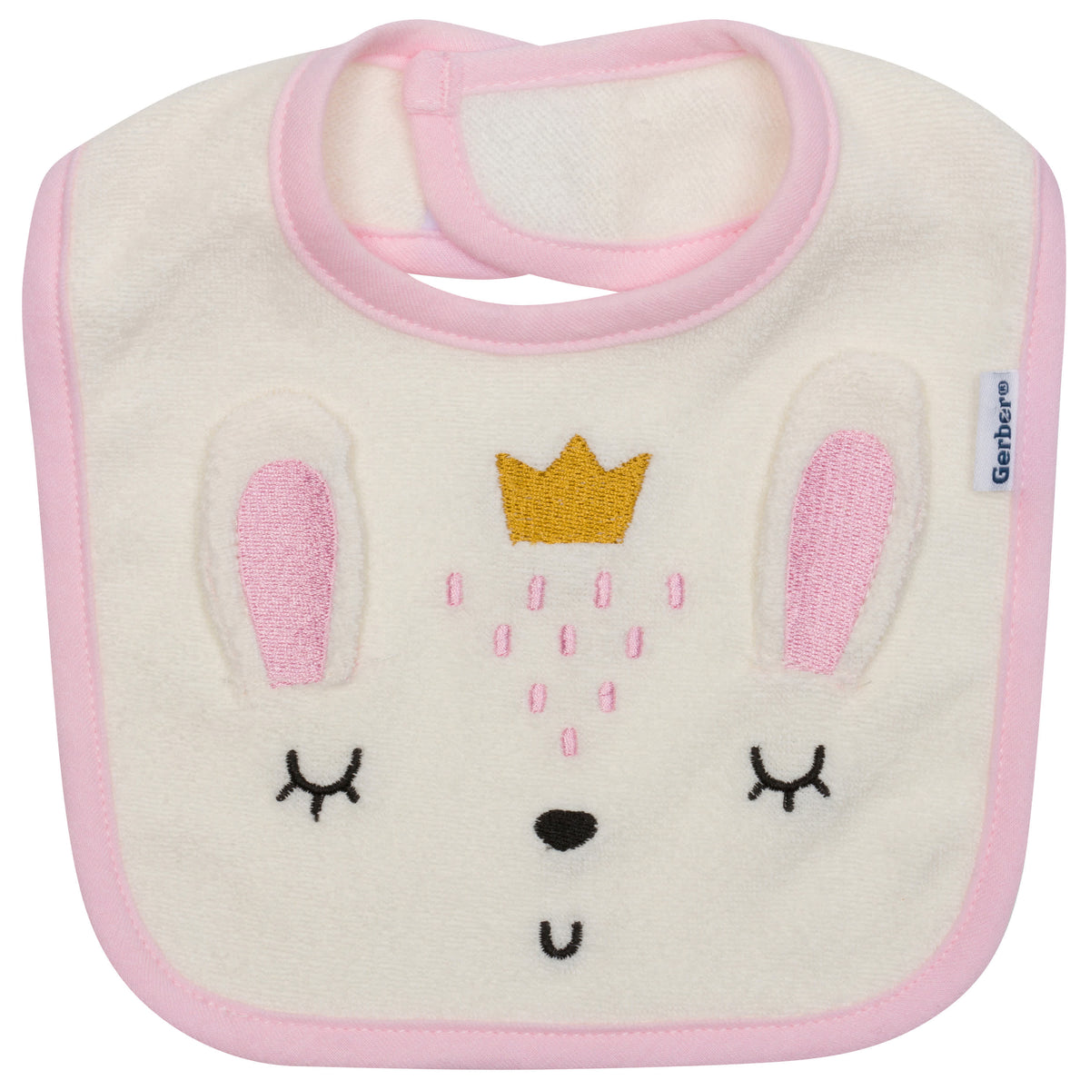 4-Pack Baby Girls Floral Dribbler Bibs, view 2