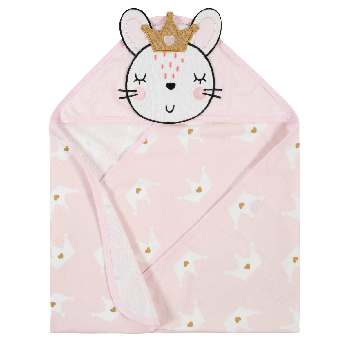 4-Piece Baby Girls Ballerina Hooded Towel & Washcloths Set, view 2