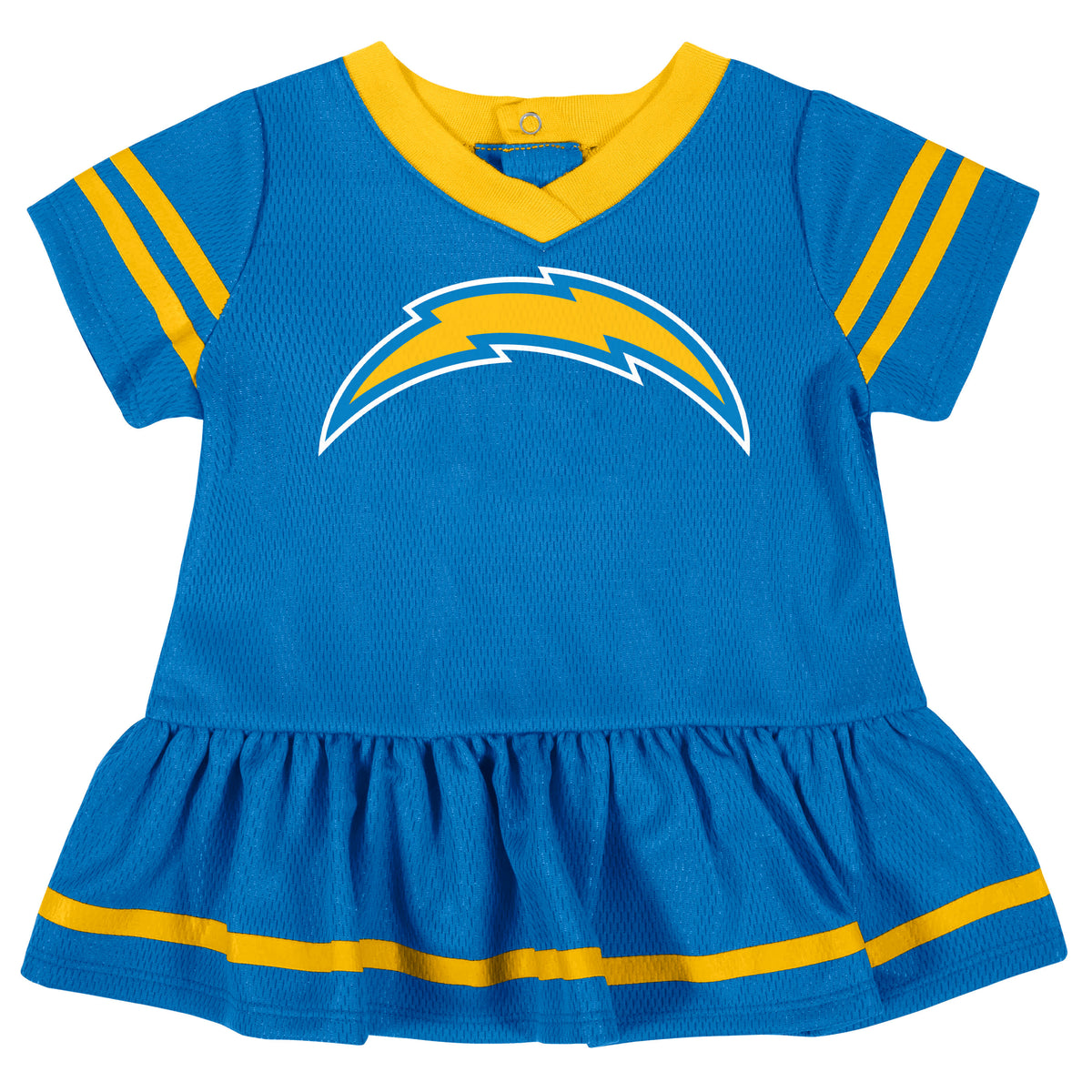 2-Piece Baby Girls Chargers Dress & Diaper Cover Set, view 2