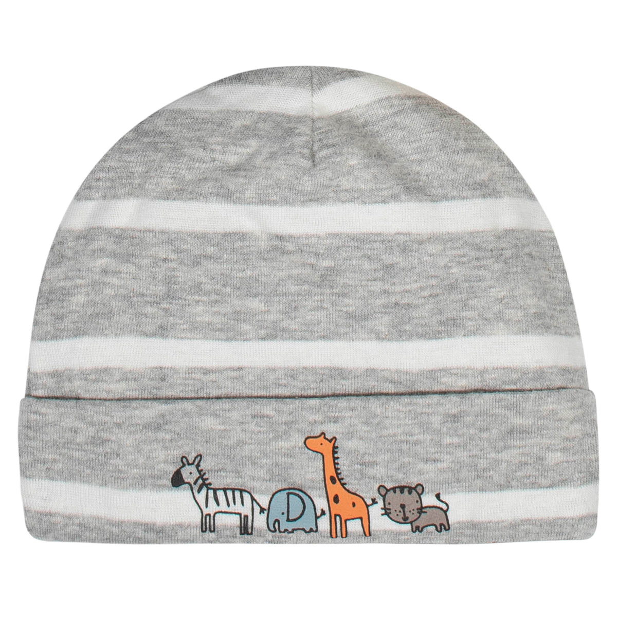 5-Pack Baby Boys Jungle Caps Set, view 2