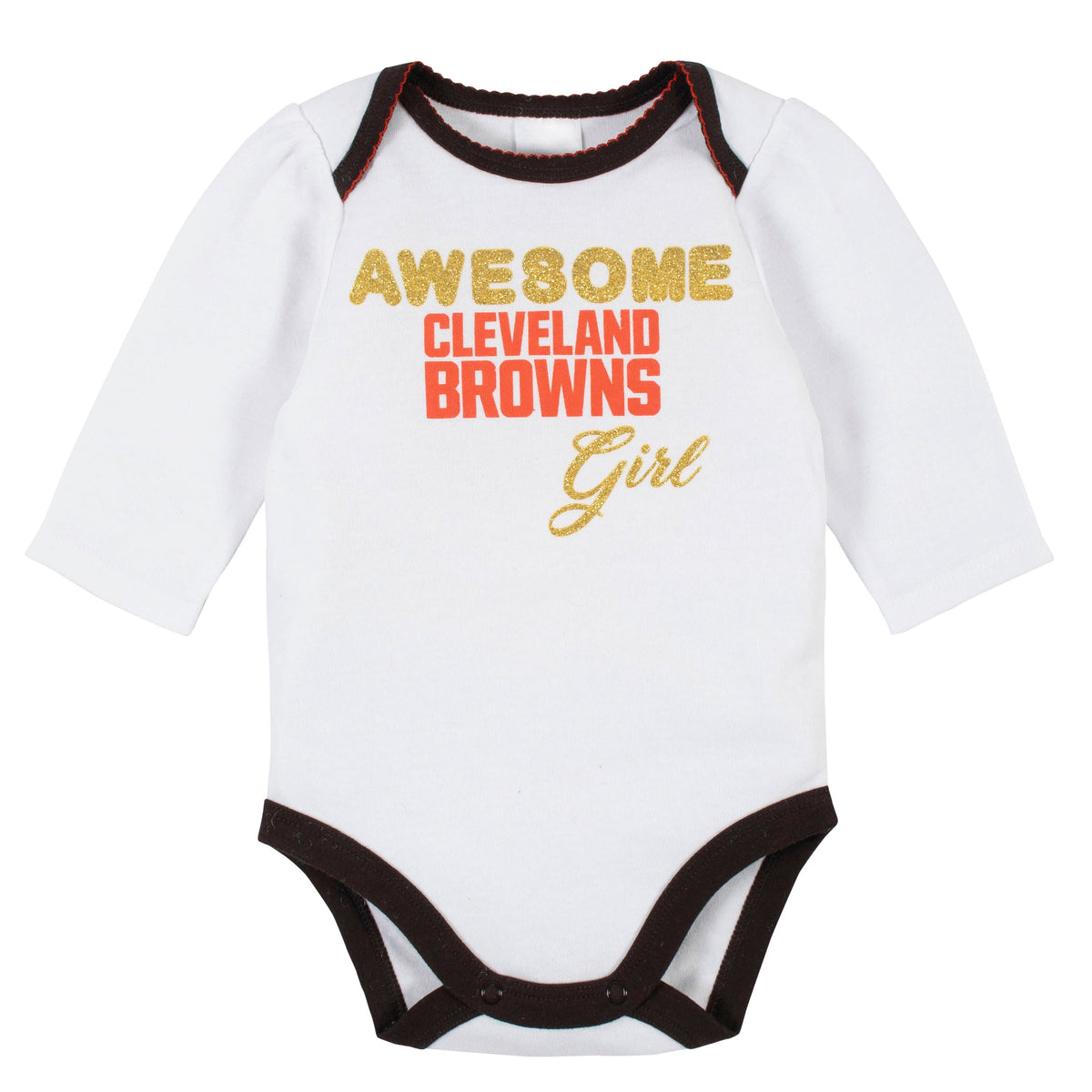 3-Piece Cleveland Browns Bodysuit, Pant, and Cap Set, view 2