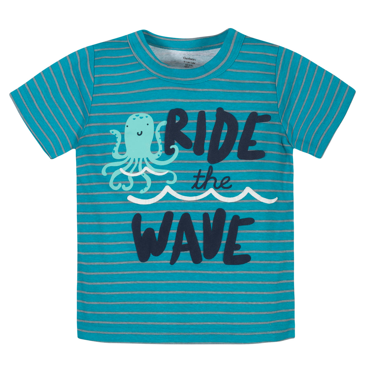4-Piece Boys Sea Short, Shirts and Active Pant Set, view 2