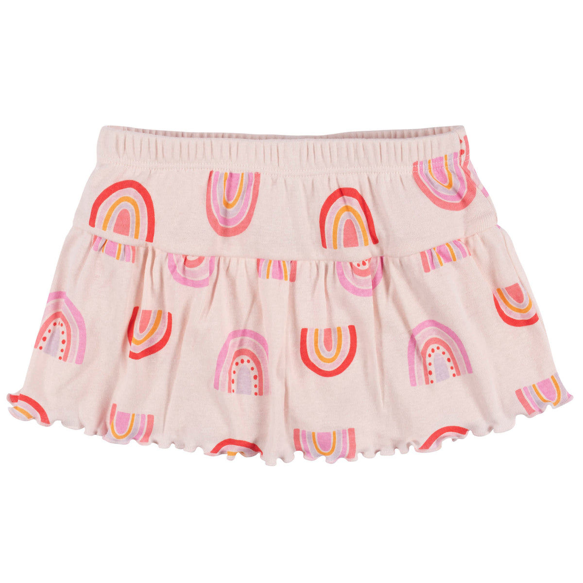 4-Piece Infant & Toddler Girls Rainbow Dreams Tees, Skorts & Pants Set, view 8