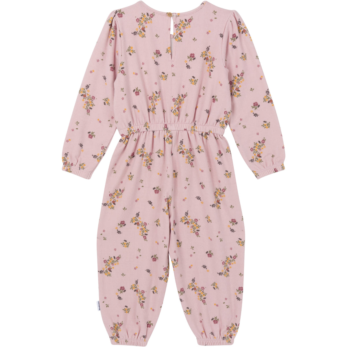 Toddler Girls Floral Hacci Jumpsuit, view 2
