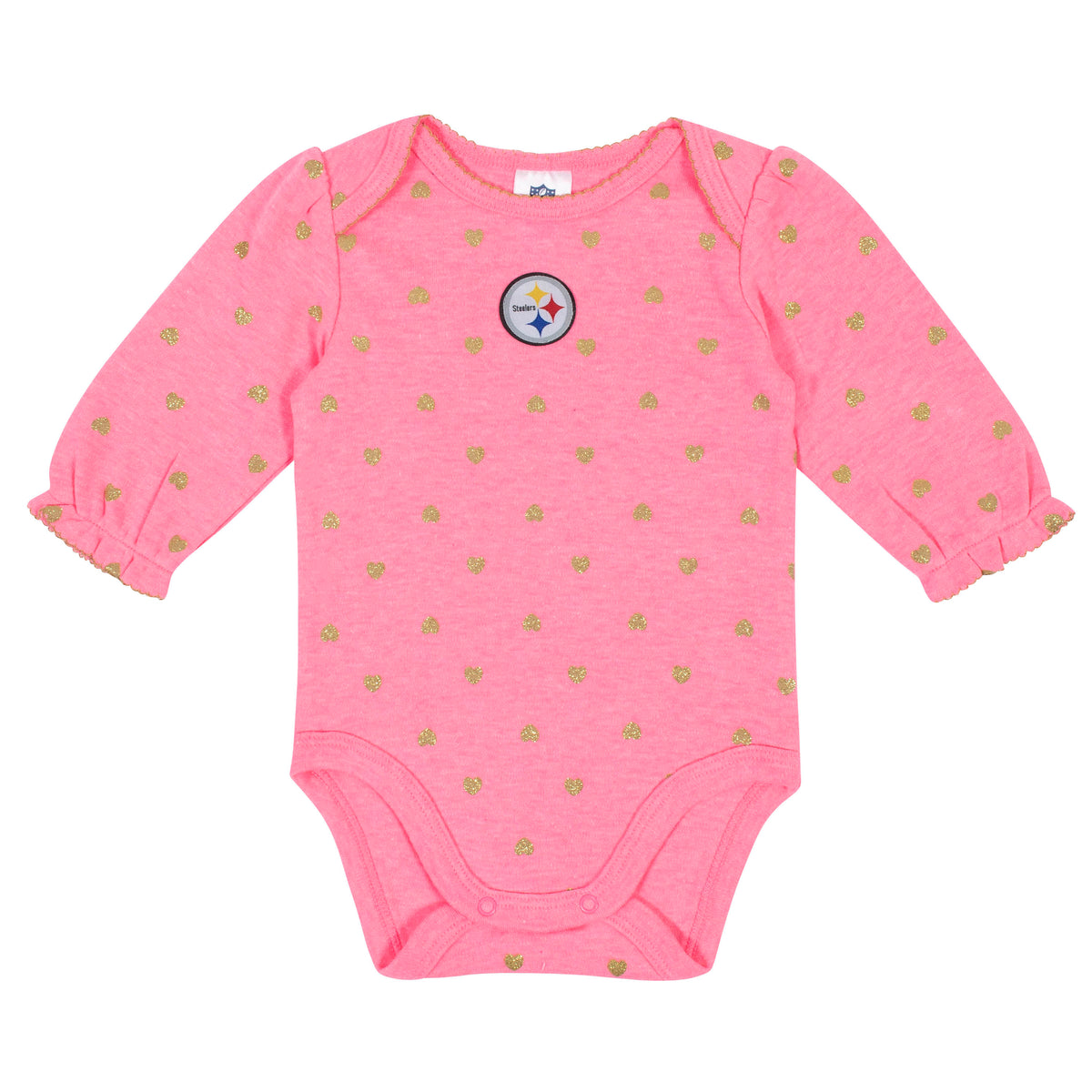 2-Pack Pittsburgh Steelers Long Sleeve Bodysuits, view 2