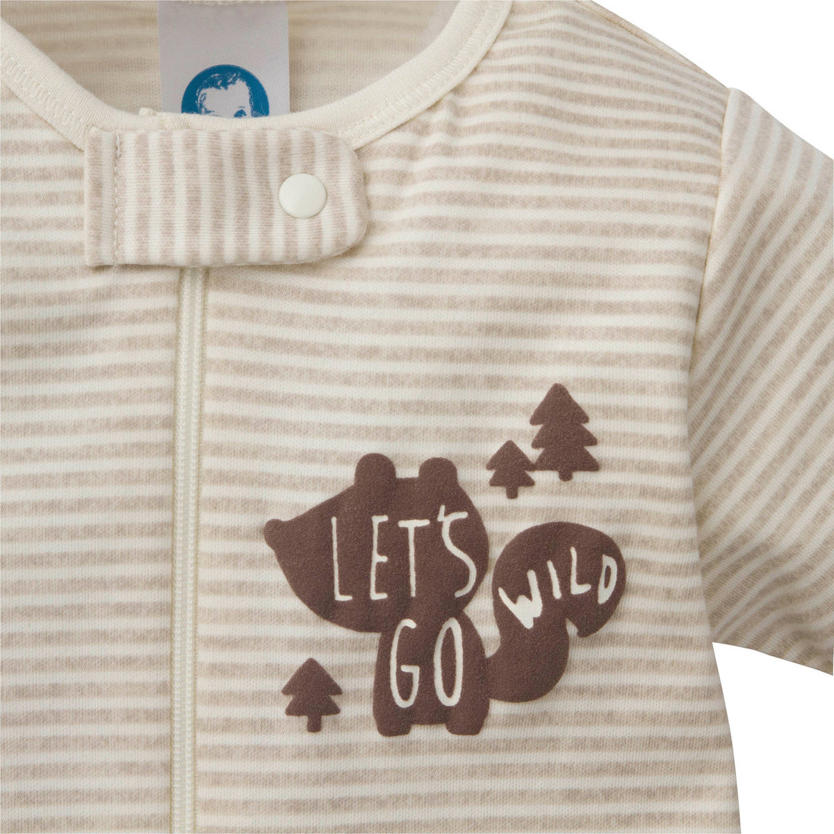 2-Pack Organic Baby Boys Squirrels Sleep 'n Plays, view 2