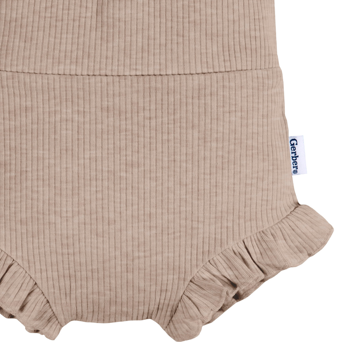 3-Pack Baby Girls Pinks/Oatmeal Bubble Short, view 3
