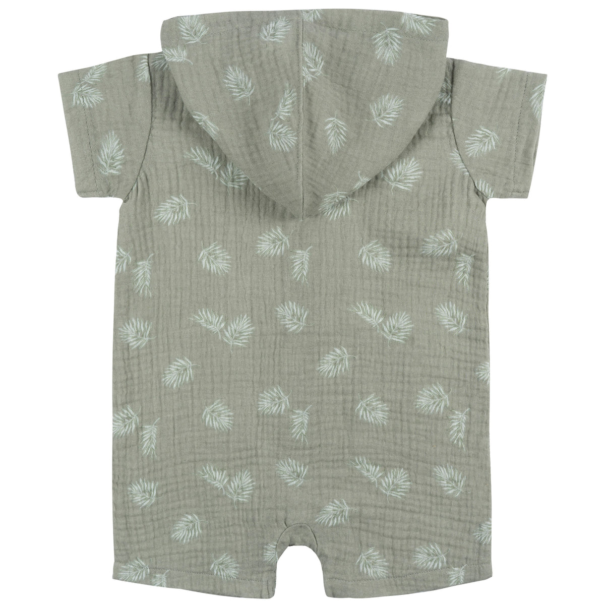 Baby Boys Palms Hooded Romper, view 4