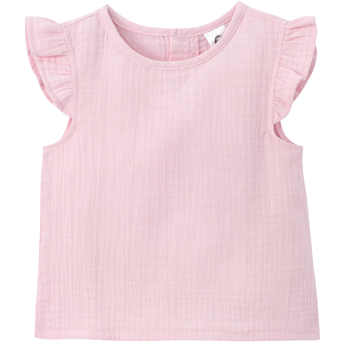 Infant & Toddler Girls Pink Gauze Flutter Sleeve Top