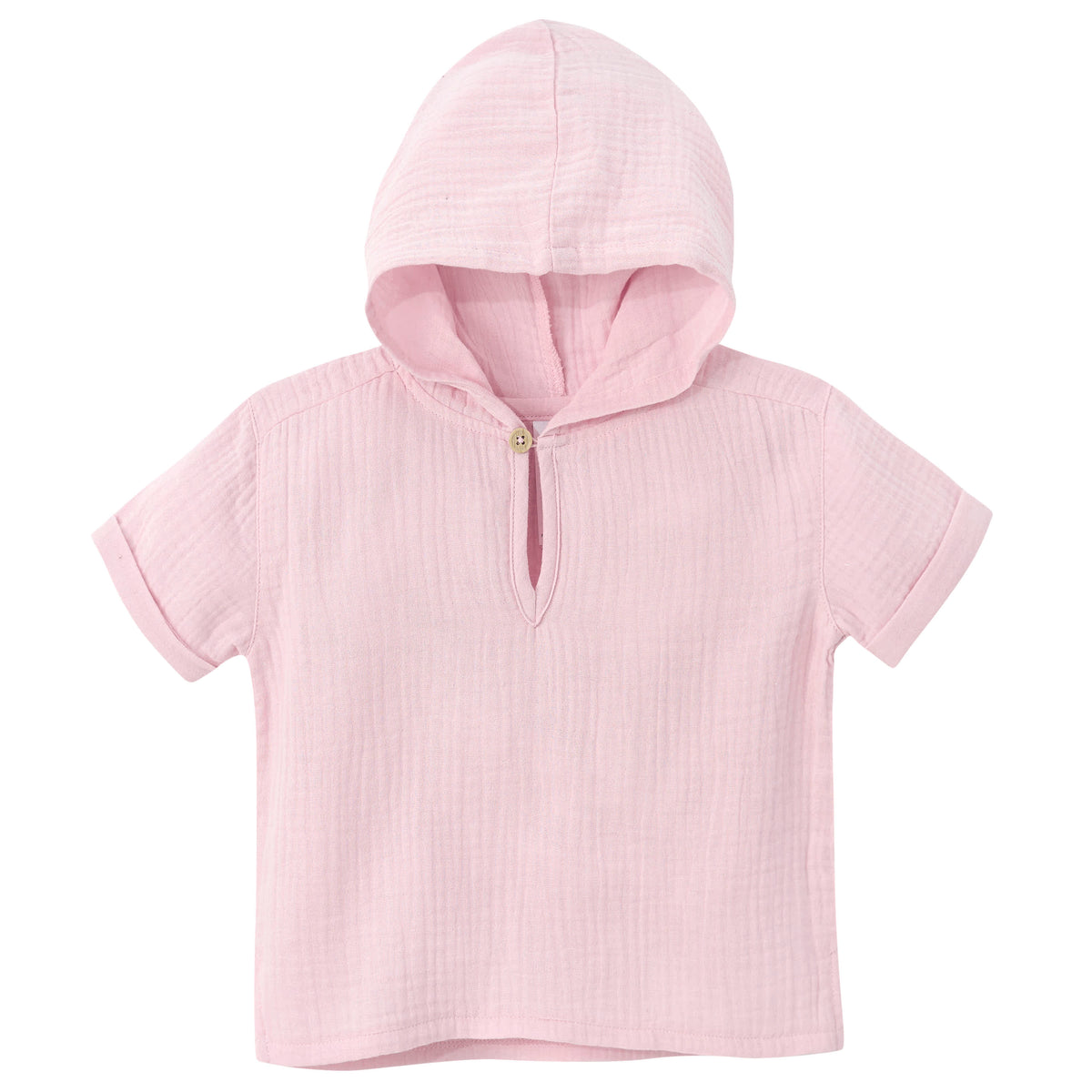 Infant & Toddler Pink Gauze Hoodie