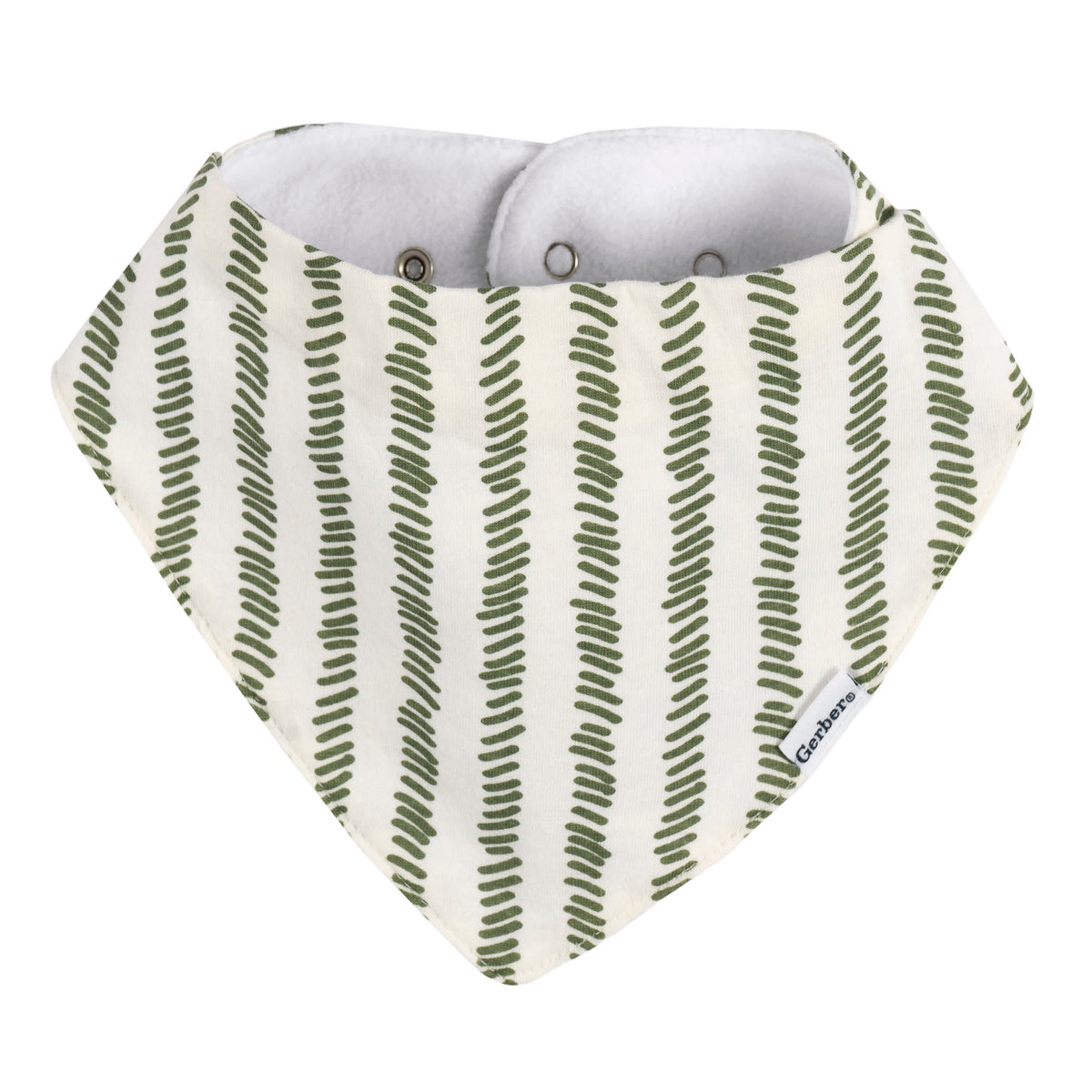 10-Pack Baby Girls Multi Blues Bandana Bib, view 6