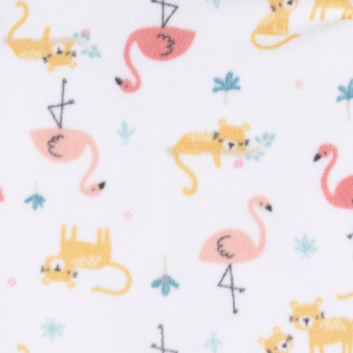 3-Pack Baby & Toddler Girls Pink Flamingos Fleece Pajamas, view 13