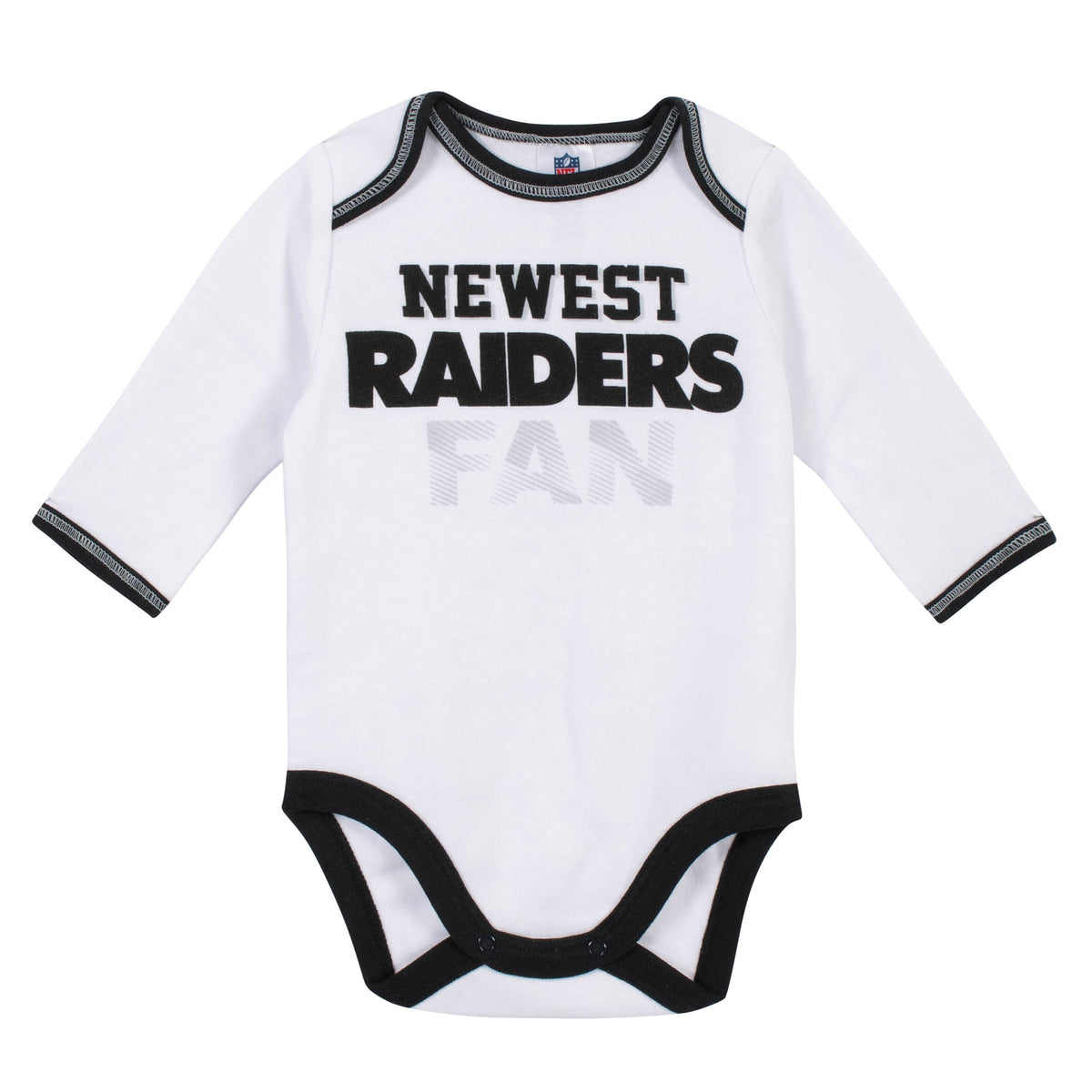 Baby Boys Oakland Raiders 3-Piece Bodysuit, Pant and Cap Set, view 2