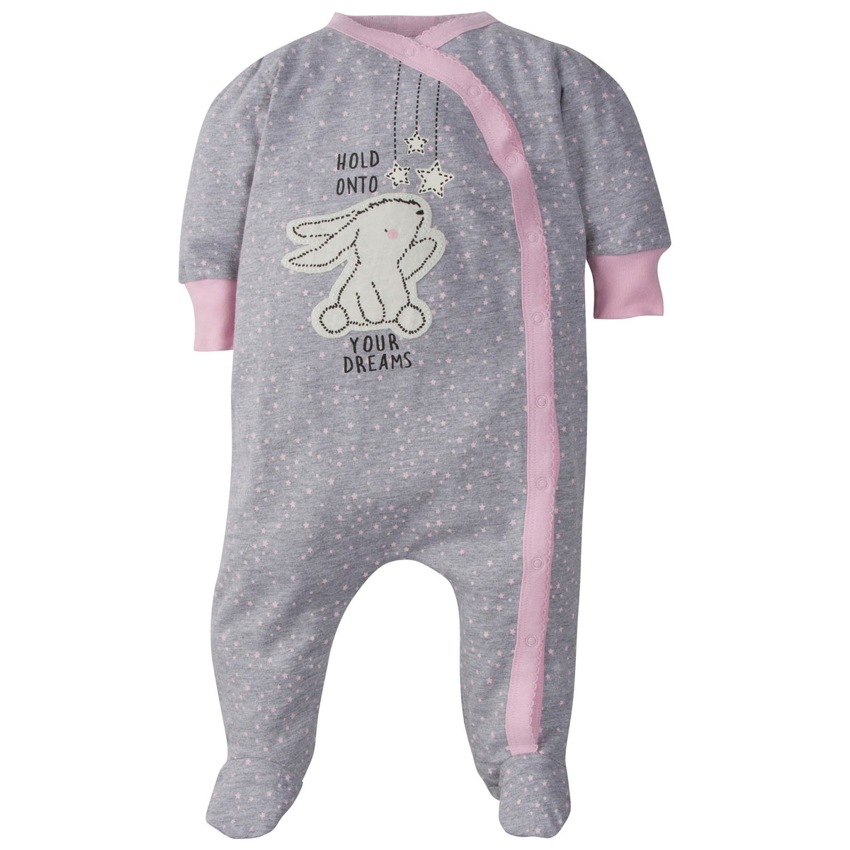 2-Pack Baby Girls Bunny Sleep 'n Plays, view 2