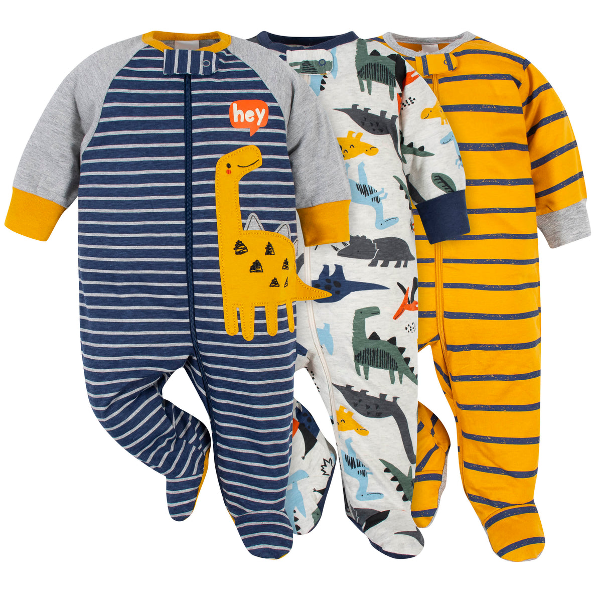 3-Pack Baby Boys Dino Sleep N Plays