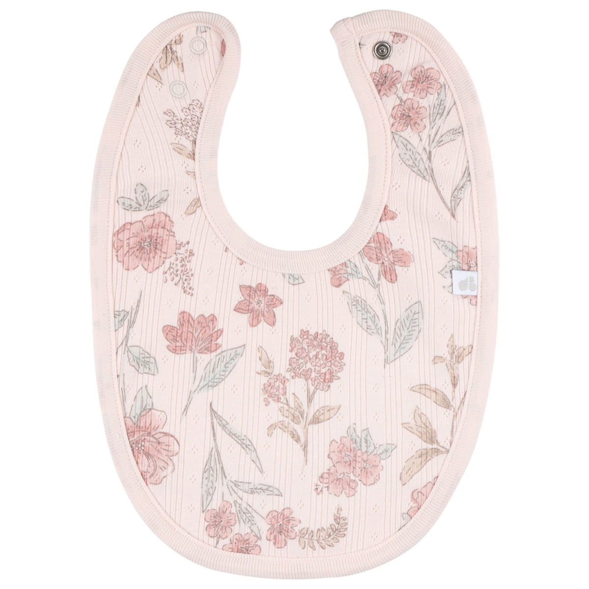 3-Piece Baby Girls Pink Bandana Set, view 5