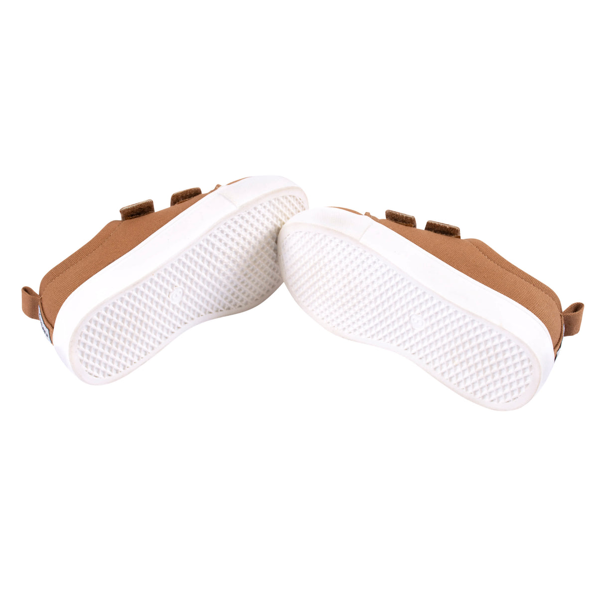 Infant & Toddler Boys Washed Rust Twill Strap Sneaker, view 3