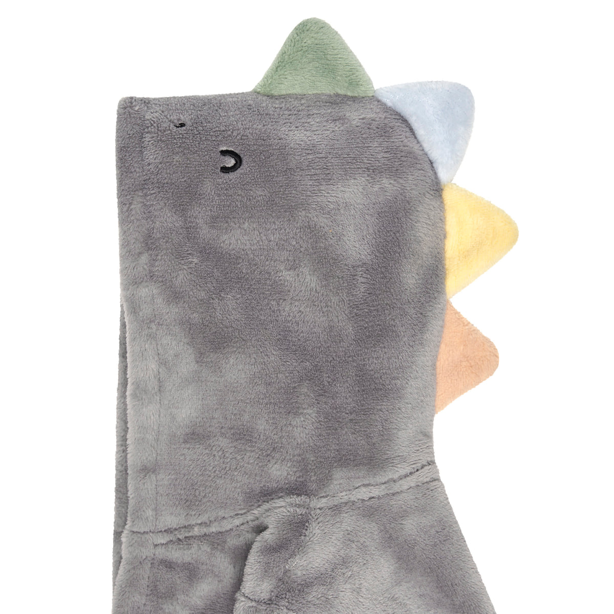 Baby Boys Charcoal Dino Robe, view 3