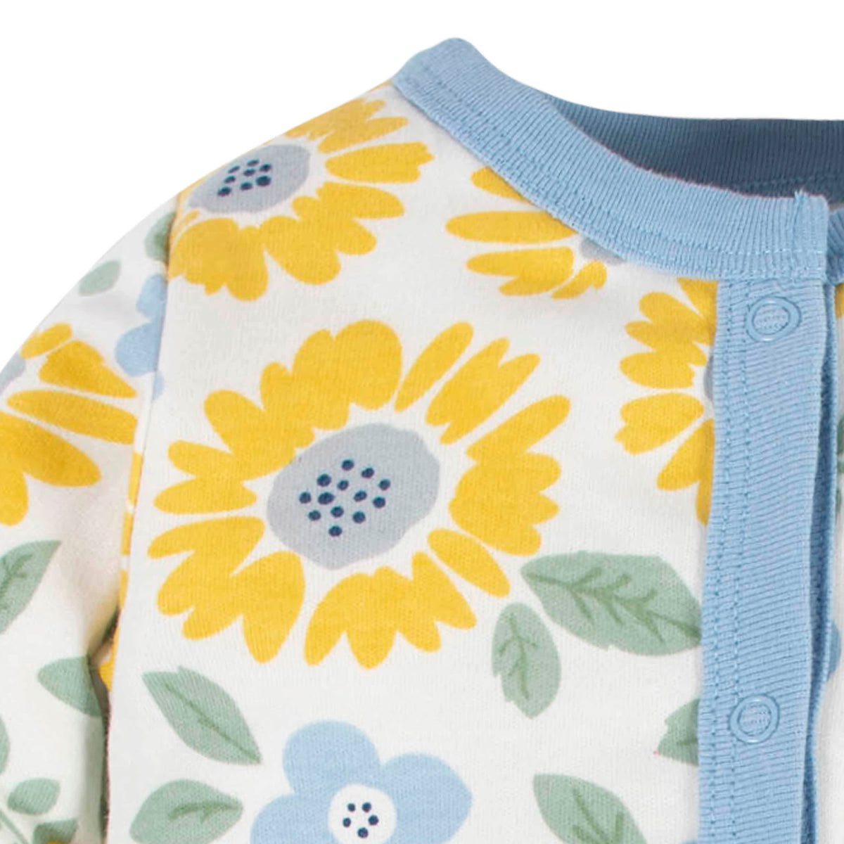 2-Piece Baby Girls Sunny Garden Coverall & Headband Set, view 3