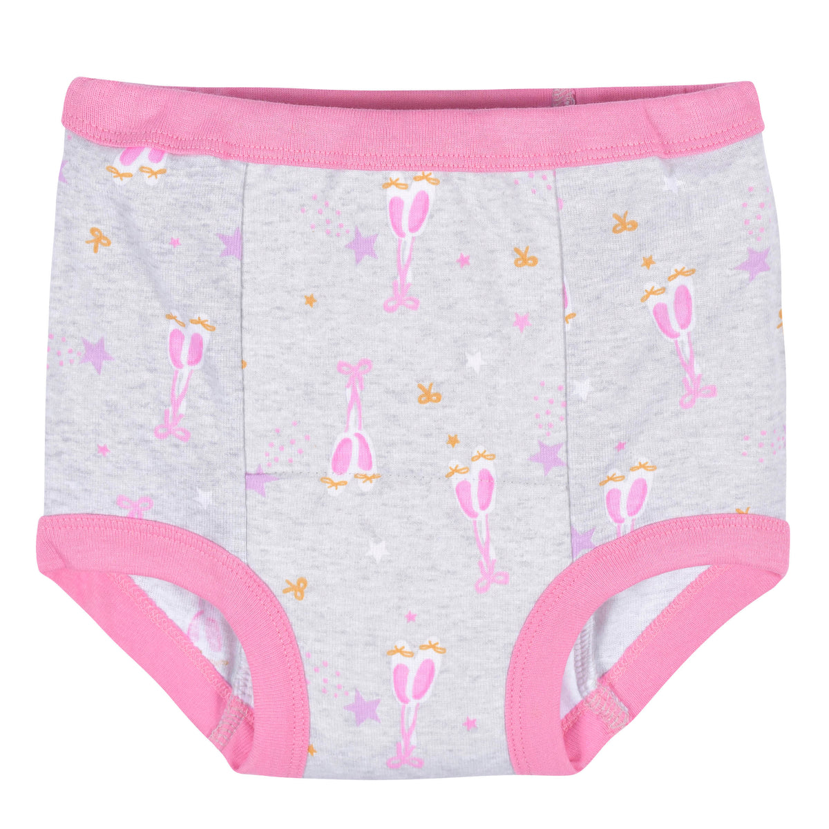 4-Pack Toddler Girls Ballerina Training Pants, view 5