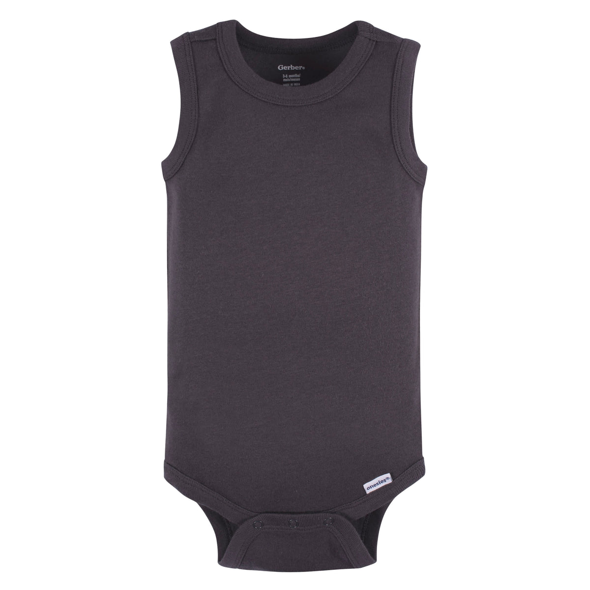 5-Pack Baby Boys Green Stars Sleeveless Onesies Bodysuits, view 4