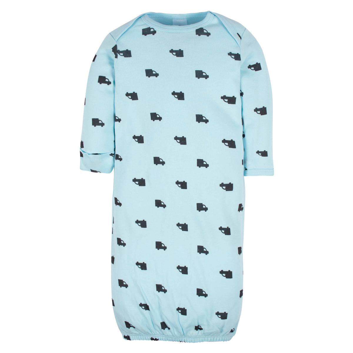 4-Pack Baby Boys Transportation Zone Gowns, view 8