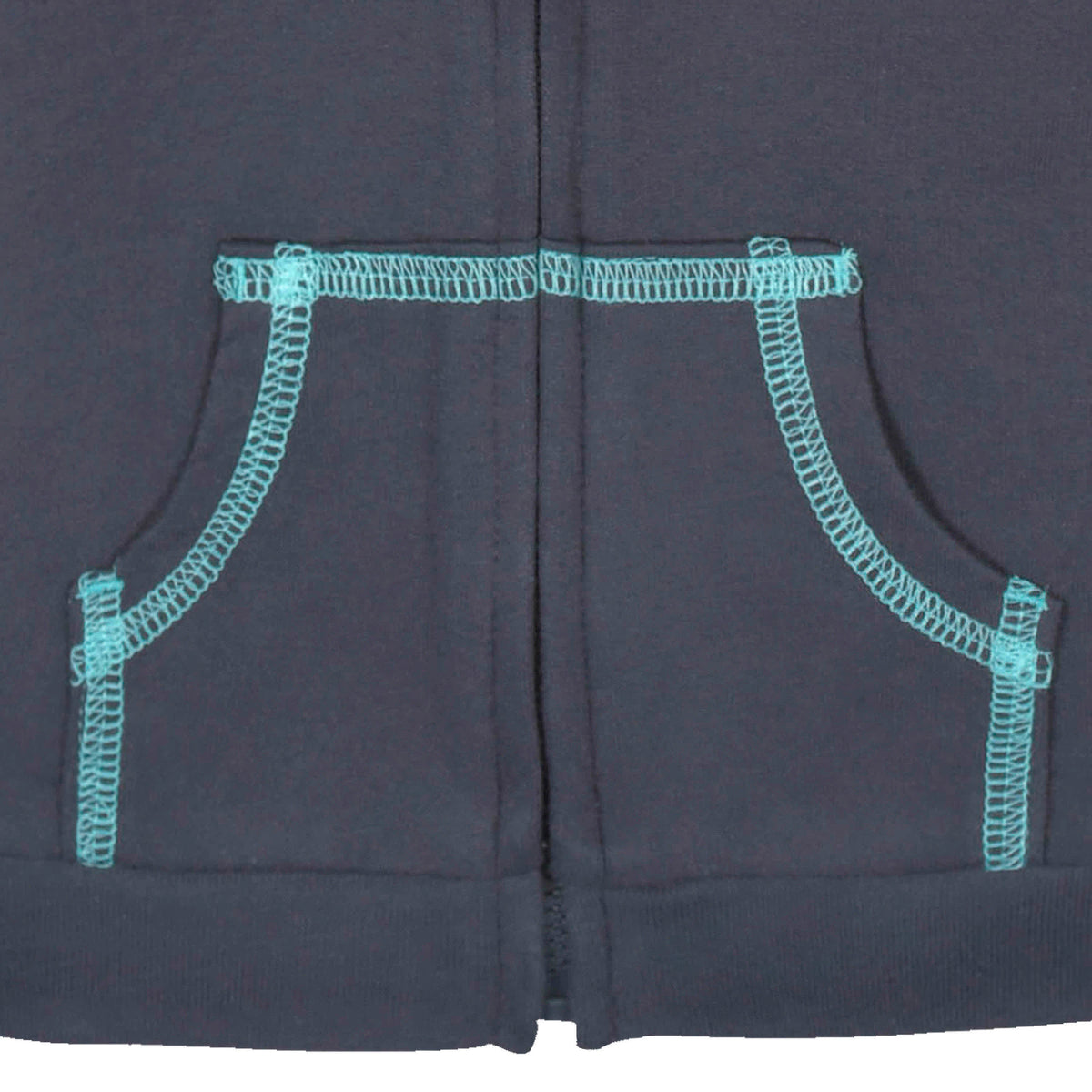 2-Piece Baby & Toddler Boys Navy Dino Terry Zip Hoodie & Joggers Set, view 4