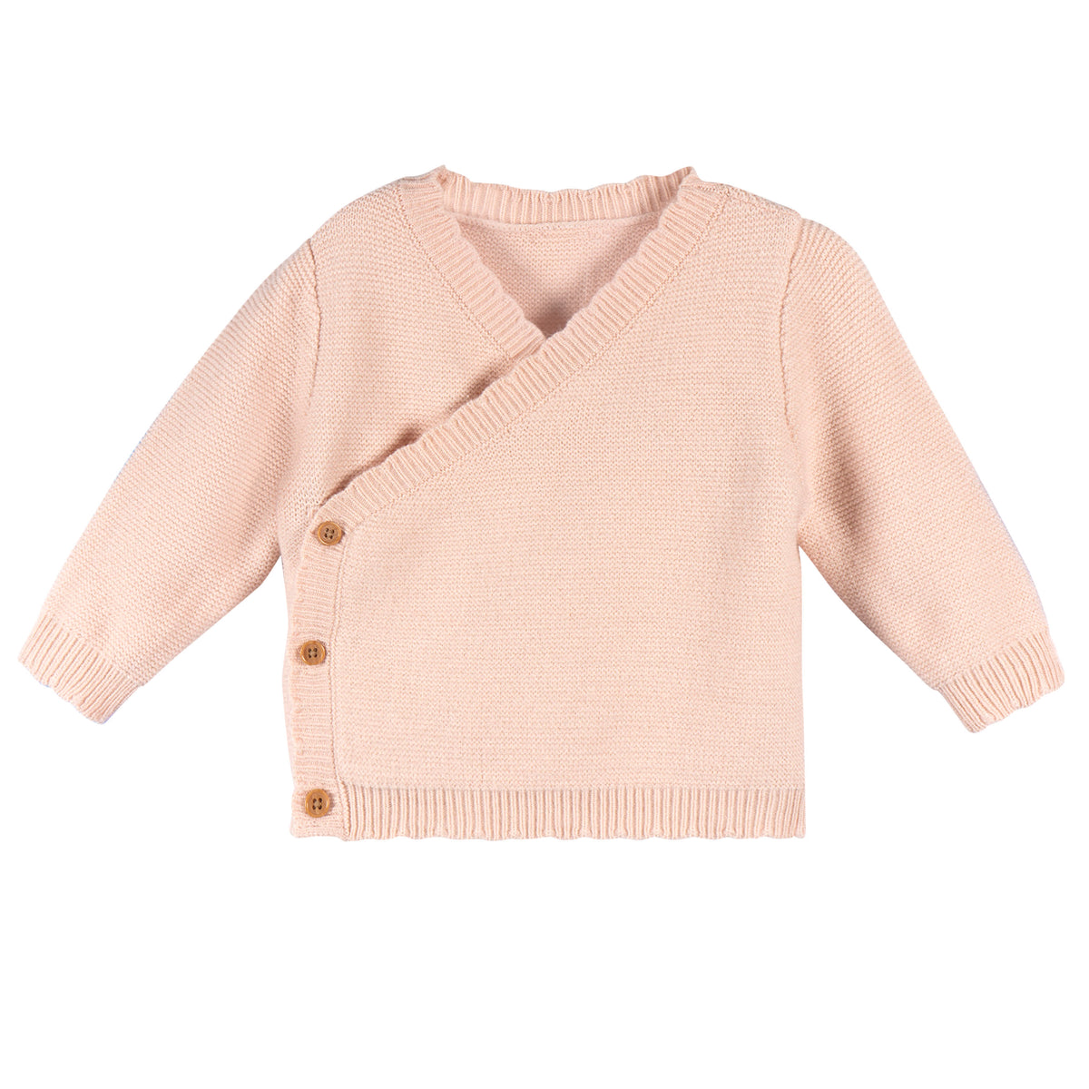 2-Piece Baby Girls Pink Sweater Knit Set, view 3