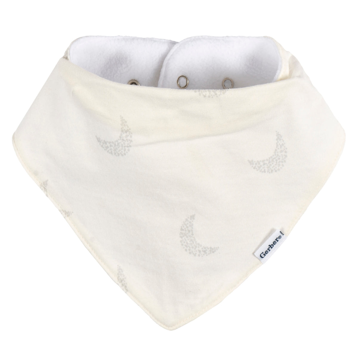 10-Pack Baby Neutral Multi Grey Bandana Bib, view 4