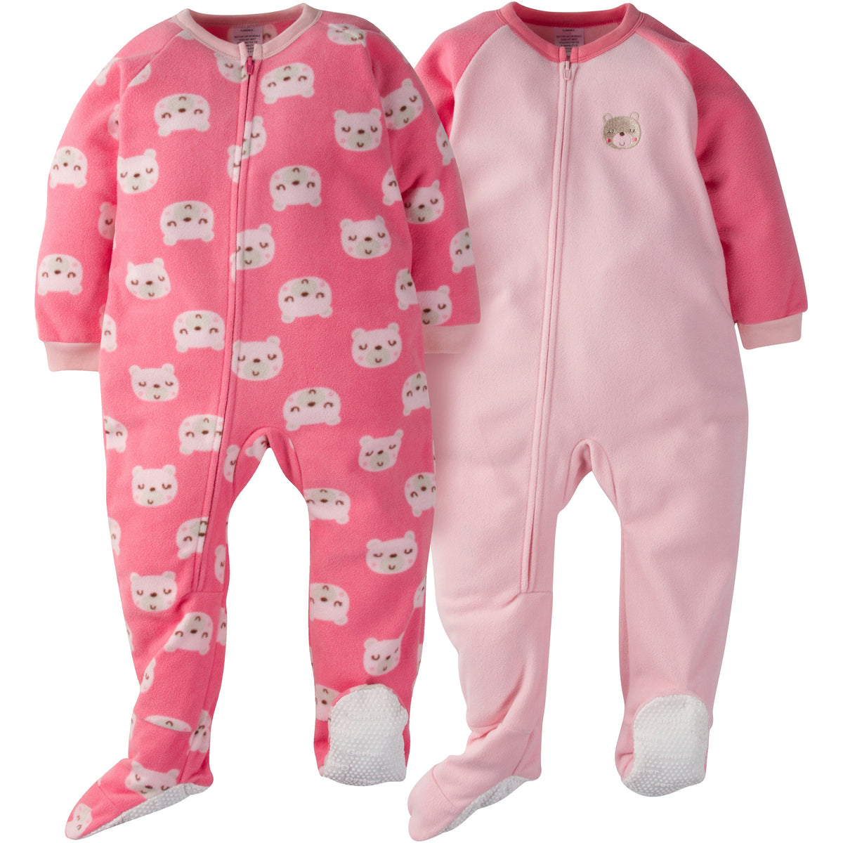 Gerber Toddler Girl 2-pack Pink Bear Blanket Sleeper