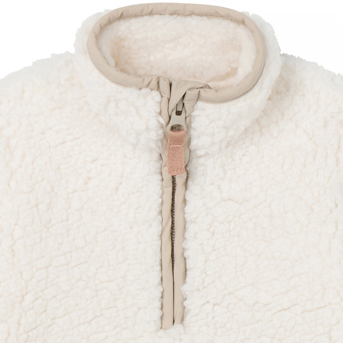 Baby Boys Ivory Fleece Romper, view 2