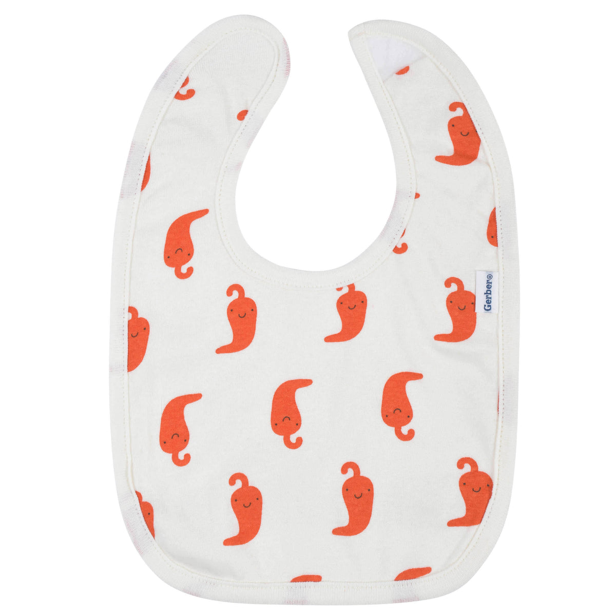 2-Piece Baby Neutral Taco Bibs & Burp Set, view 4
