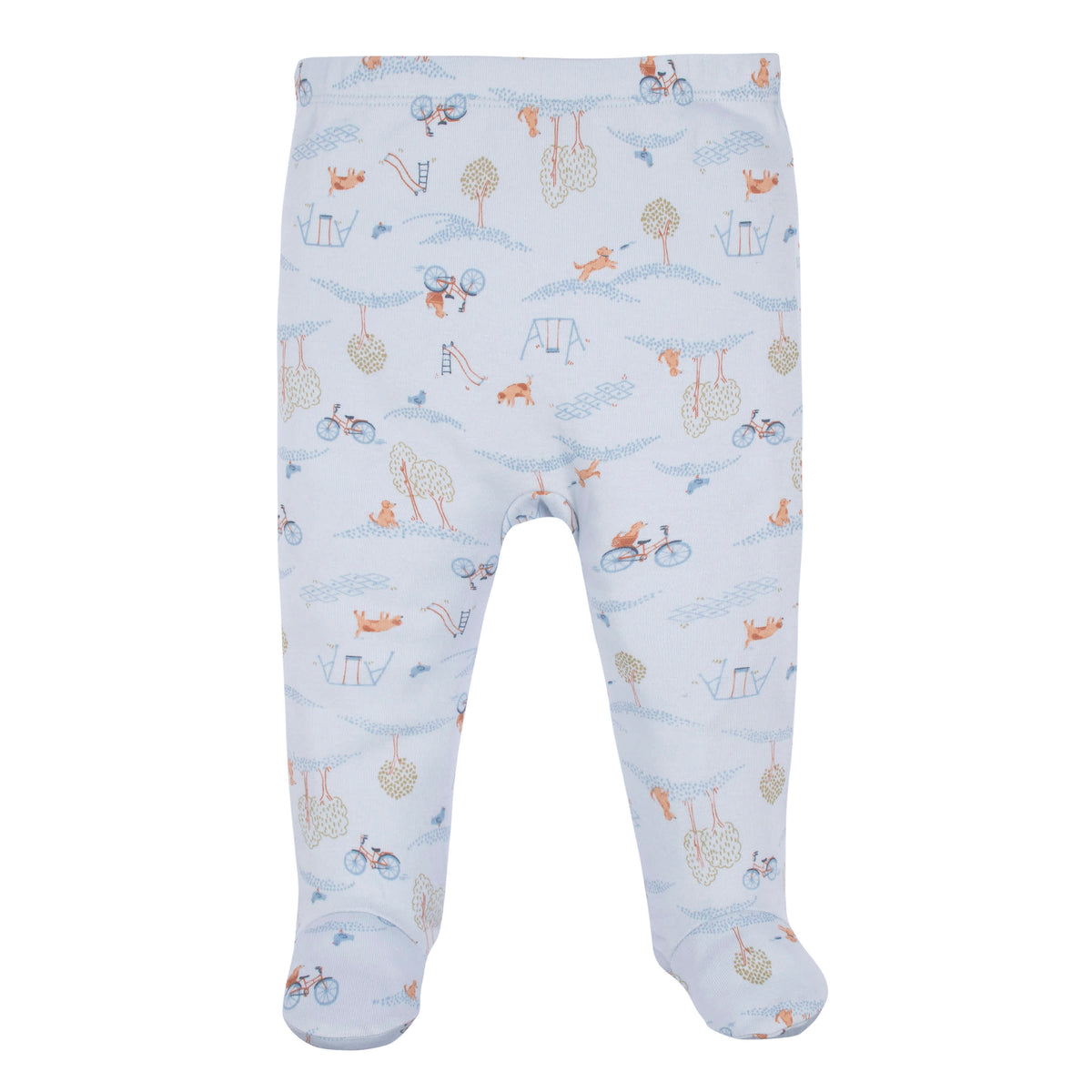 3-Piece Baby Boys Puppy Playground Long Sleeve Shirt, Footed Pant, & Cap Set, view 5