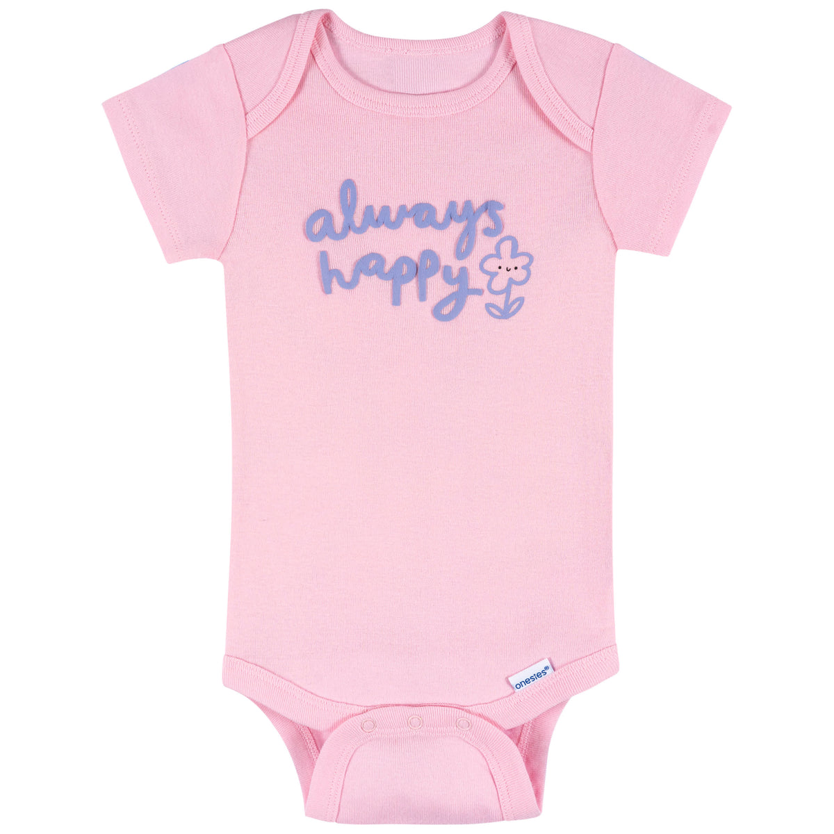 8-Pack Baby Girls Berry Happy Short Sleeve Onesies Bodysuits, view 9